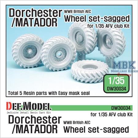 WW2 British AEC Dorchester / Matador Wheel set