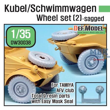 WWII Kubel/Schwimmwagen Wheel set (2)