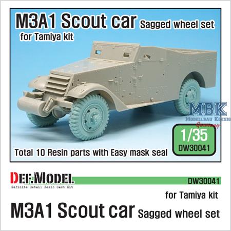 M3A1 Scout car Sagged Wheel set (For Tamiya 35363)