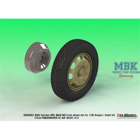 Opel Maultier Half-Track Sagged Front Wheel set