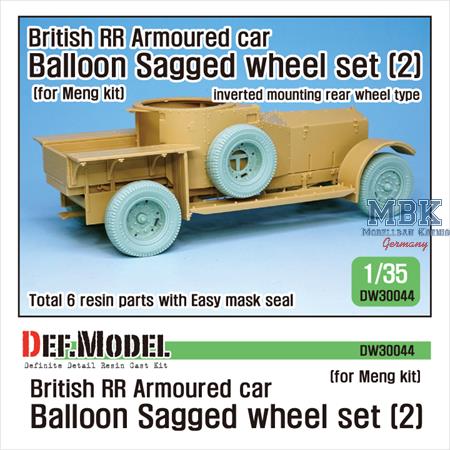 British RR Armoured car balloon wheel set 2