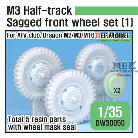US M2/M3 Half-Track Sagged Front Wheel set