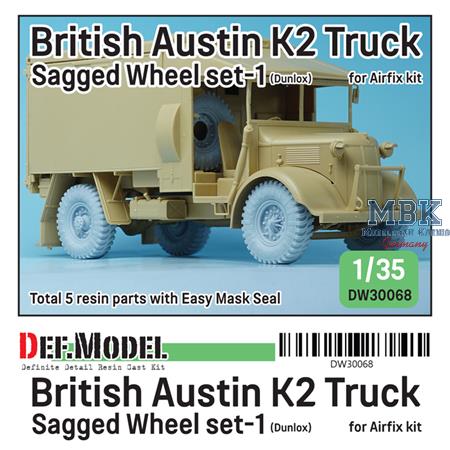 British Austin K2 Truck Sagged wheel set (1)