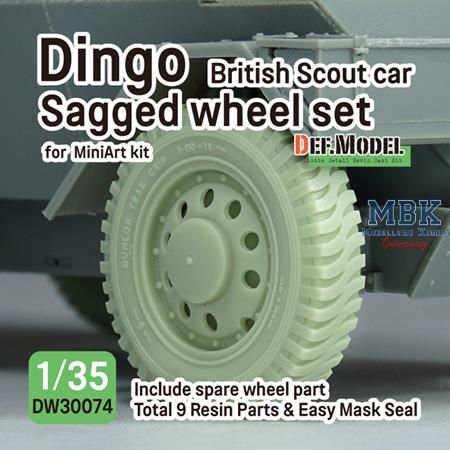 Daimler Dingo Sagged wheel set  incl. spare wheel