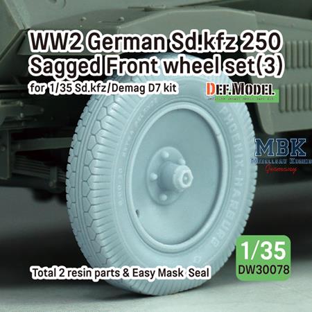 Sd.Kfz 250 Half Track Sagged Front wheel set (3)