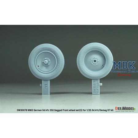 Sd.Kfz 250 Half Track Sagged Front wheel set (3)