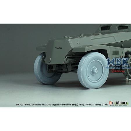 Sd.Kfz 250 Half Track Sagged Front wheel set (3)