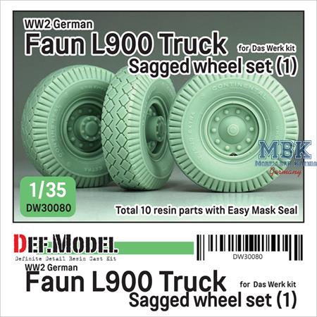 WW2 German Faun L900 Truck wheel set-Continental