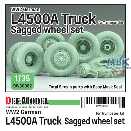WW2 German L4500A Truck wheel set