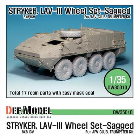 Stryker/LAV-III Mich. XML Sagged Wheel set