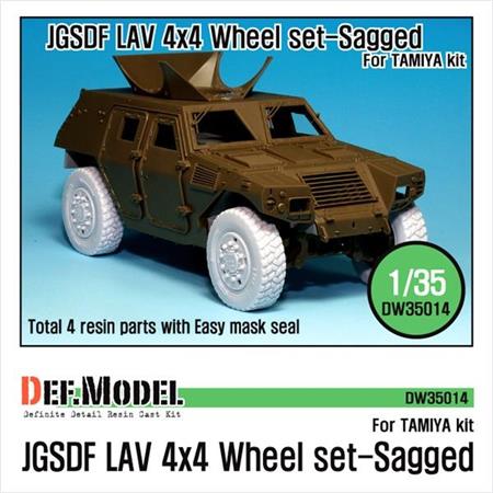 JGSDF LAV 4x4 Sagged Wheel set