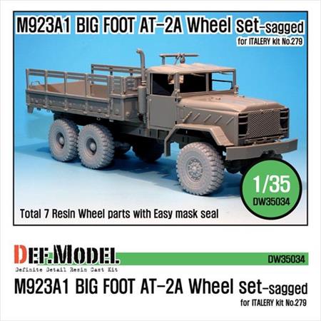 M923A1 BIG FOOT Truck GY AT-2A Sagged Wheel set