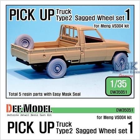 Pick up truck Type 2 Sagged Wheel set #1