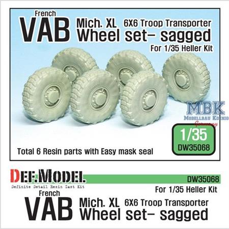 VAB 6X6 Michelin.XL sagged wheel set