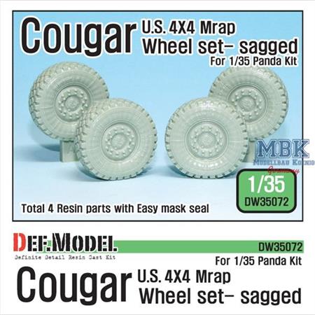 U.S Cougar MRAP Sagged Wheel set