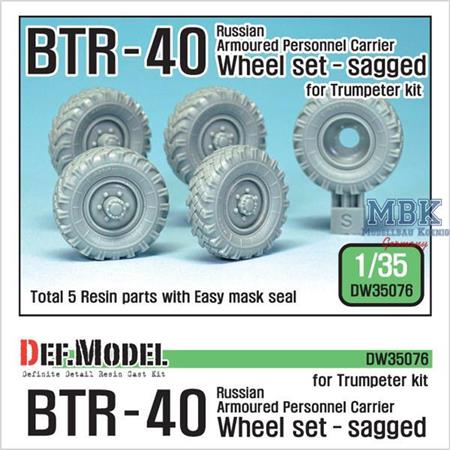 BTR-40 Russian APC Wheel set