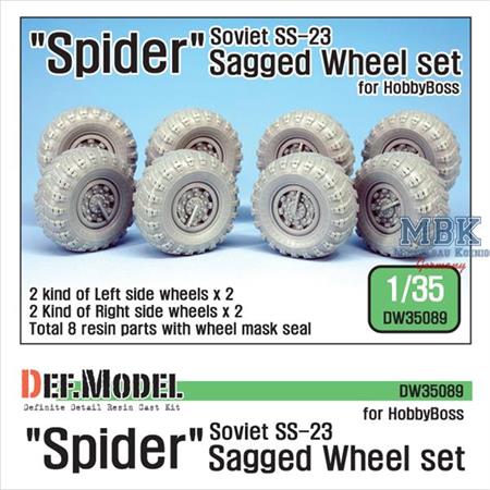 Soviet 'Spider' SS-23 Sagged Wheel set