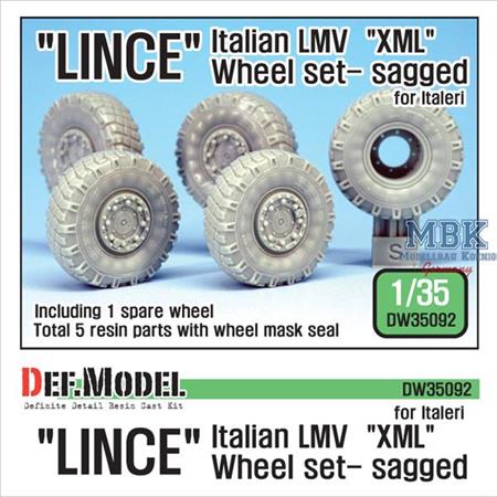 Italian LMV Lince Mich.'XML' Sagged Wheel set