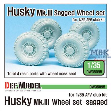 U.S Husky Mk.III Sagged Wheel set (AFV Club)