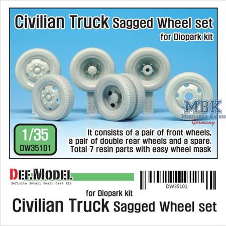 Civilian truck Sagged Wheel set