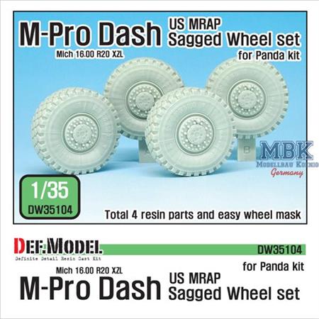 US MRAP M-pro Dash Sagged Wheel set