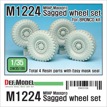 M1224 MRAP M-pro Sagged Wheel set (for Bronco)