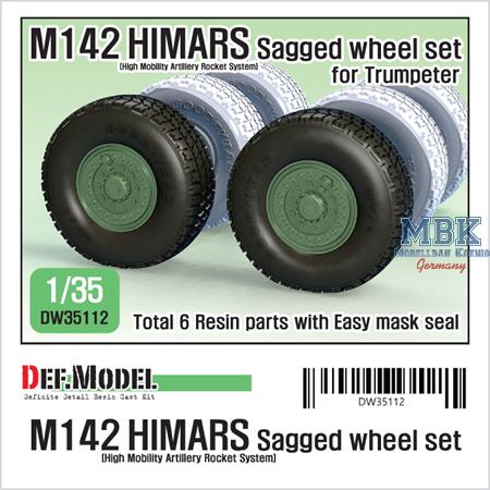 M142 HIMARS Sagged Wheel set (for Trumpeter)