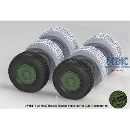 M142 HIMARS Sagged Wheel set (for Trumpeter)