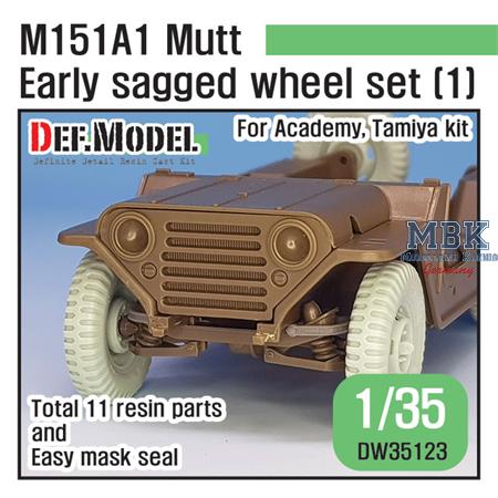 M151A1 Mutt Jeep Early Sagged Wheel set (1)