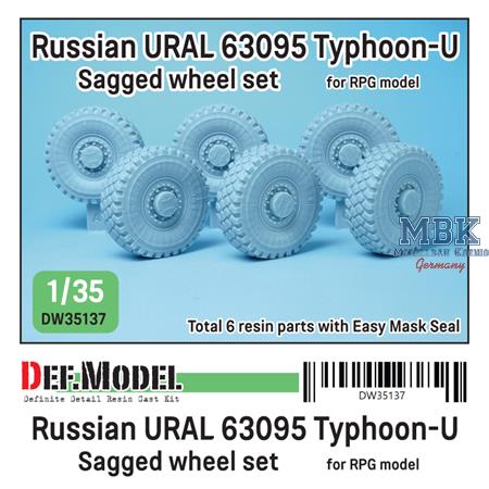 Russian URAL 63095 Typhoon-U Sagged Wheel set