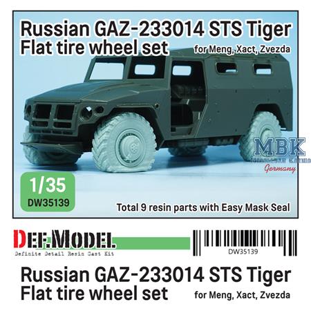 GAZ-233014 STS Tiger Flat tire wheel set