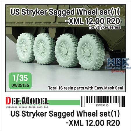US Stryker Sagged Wheel set (2) Mich.XZL 12.00 R20