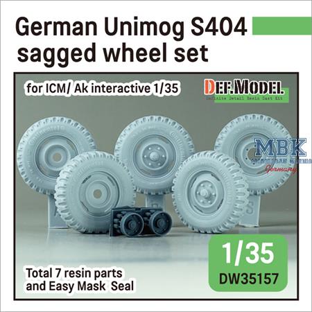 German Unimog S404 Sagged Wheel set