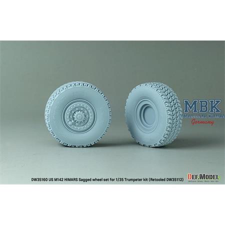 US M142 HIMARS Sagged wheel set (for Trumpeter)