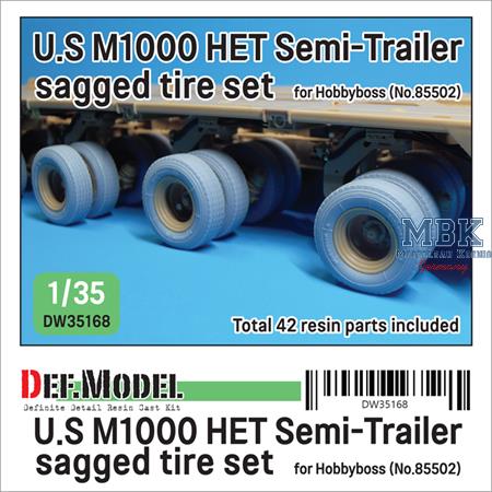 US M1000 HET semi-trailer sagged tire set