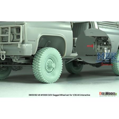 US M1008 CUCV Sagged Wheel set (for AK Interact.)