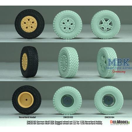 German Wolf SSA Sagged Wheel set (2) (Neverland)