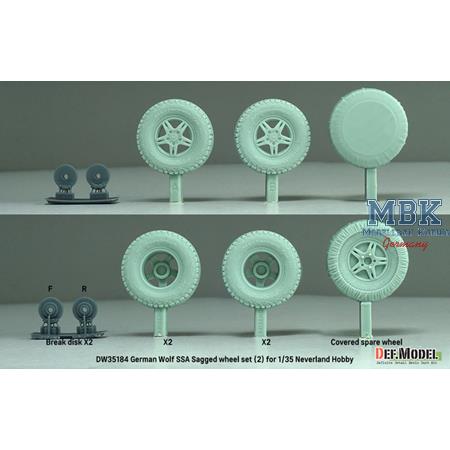 German Wolf SSA Sagged Wheel set (2) (Neverland)