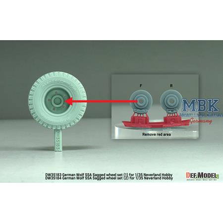 German Wolf SSA Sagged Wheel set (2) (Neverland)