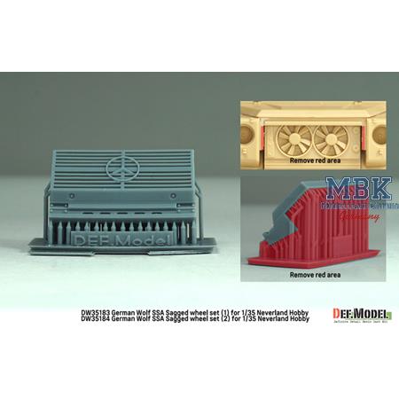 German Wolf SSA Sagged Wheel set (2) (Neverland)