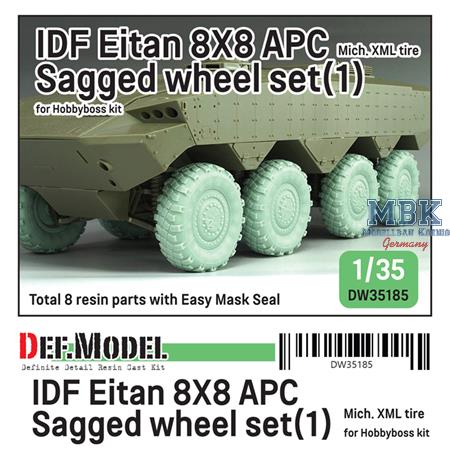 IDF Eitan 8X8 APC Sagged Wheel set (f. Hobby Boss)