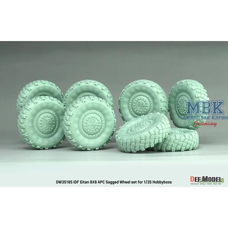 IDF Eitan 8X8 APC Sagged Wheel set (f. Hobby Boss)