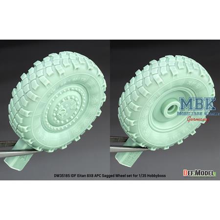 IDF Eitan 8X8 APC Sagged Wheel set (f. Hobby Boss)
