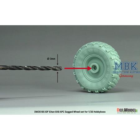 IDF Eitan 8X8 APC Sagged Wheel set (f. Hobby Boss)