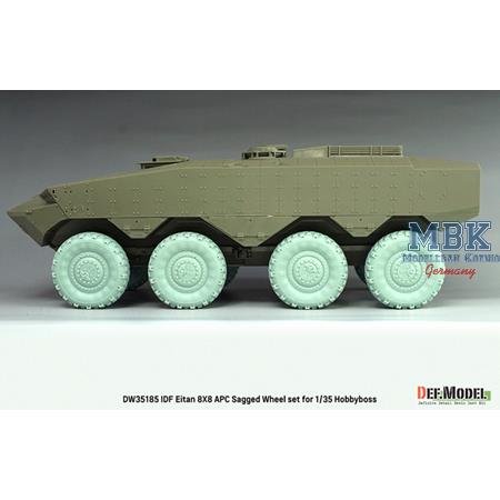 IDF Eitan 8X8 APC Sagged Wheel set (f. Hobby Boss)