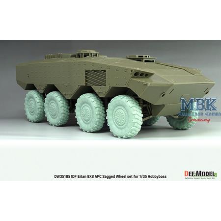 IDF Eitan 8X8 APC Sagged Wheel set (f. Hobby Boss)