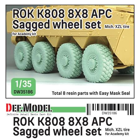 ROK K808 8X8 APC Sagged Wheel set