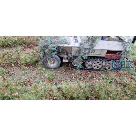 Matte Weg Herbst DIN A4 mit Laub