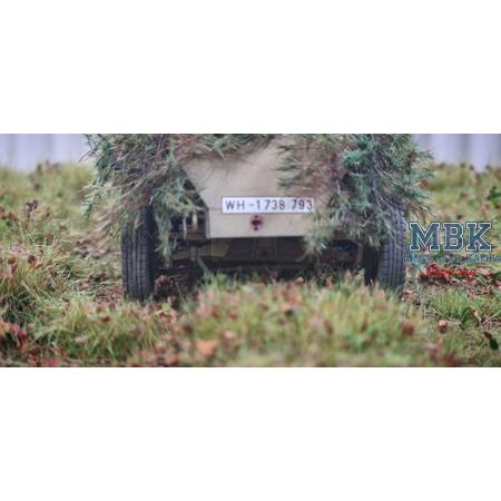 Matte Weg Herbst DIN A4 mit Laub