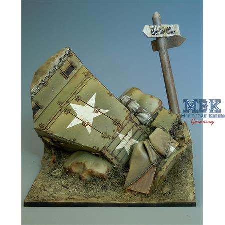 Scenerie 14 - WWII - M3 Halftrack Front&Str.schild